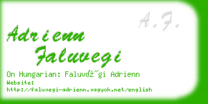 adrienn faluvegi business card